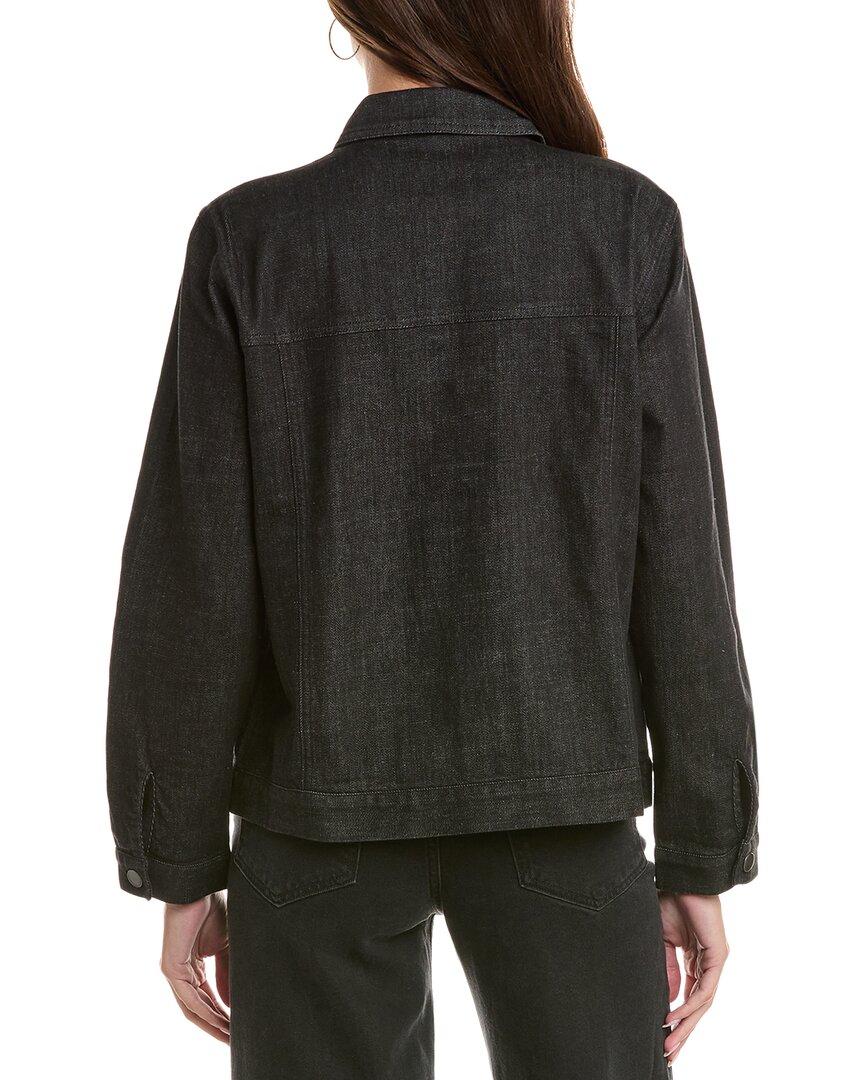 Eileen fisher black denim jacket hotsell