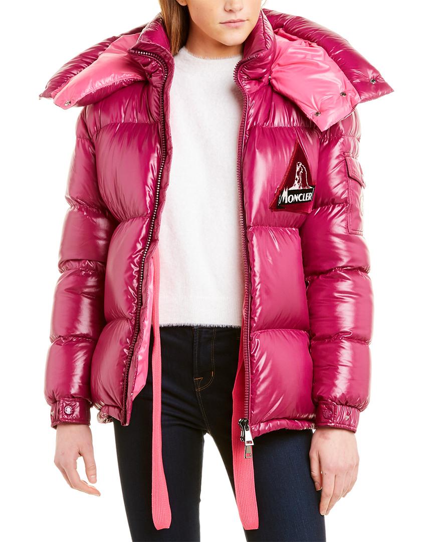Moncler Synthetic 'wilson' Down Jacket in Purple - Lyst