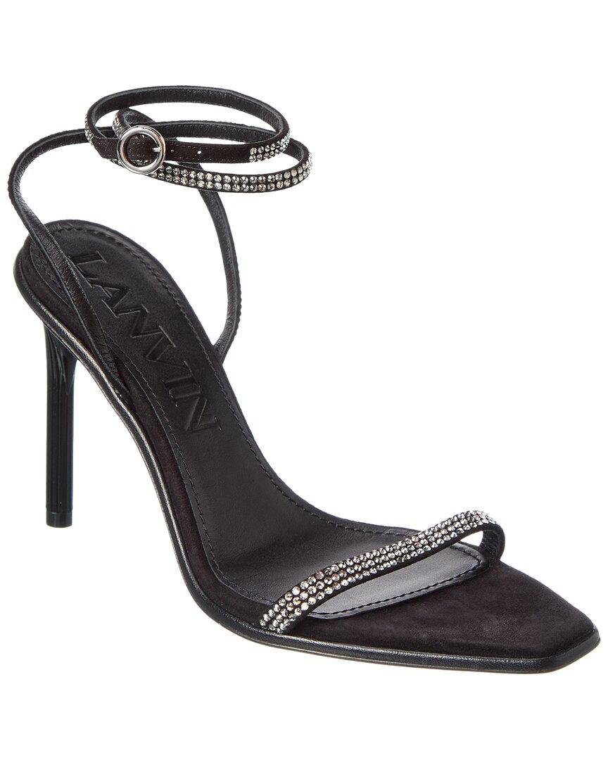 サンダル・ミュール LANVIN 'Talon swing' sandals Black Lanvin Swing Melodie 45 Leather Sandal in Black | Lyst