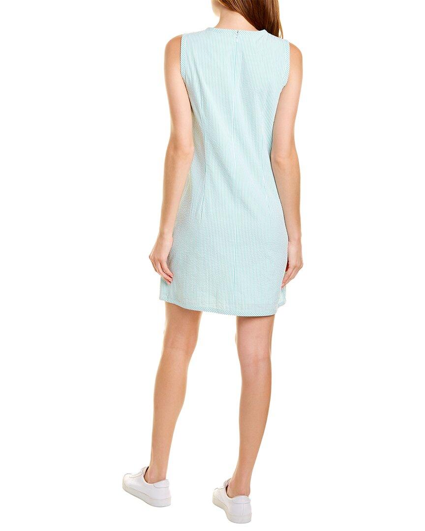 Cotton Seersucker Shift Dress 