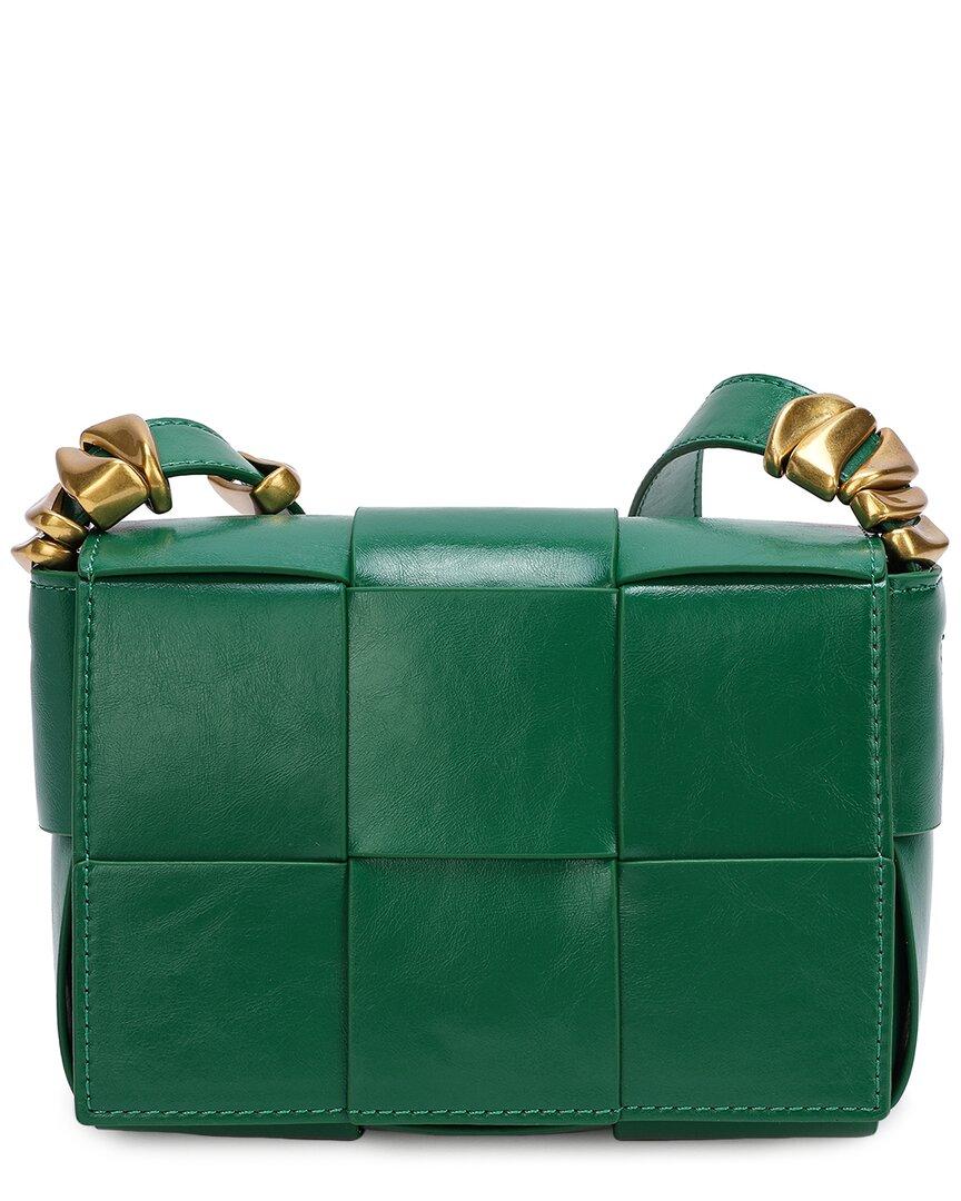Tiffany & Fred Woven Leather Crossbody in Green Lyst