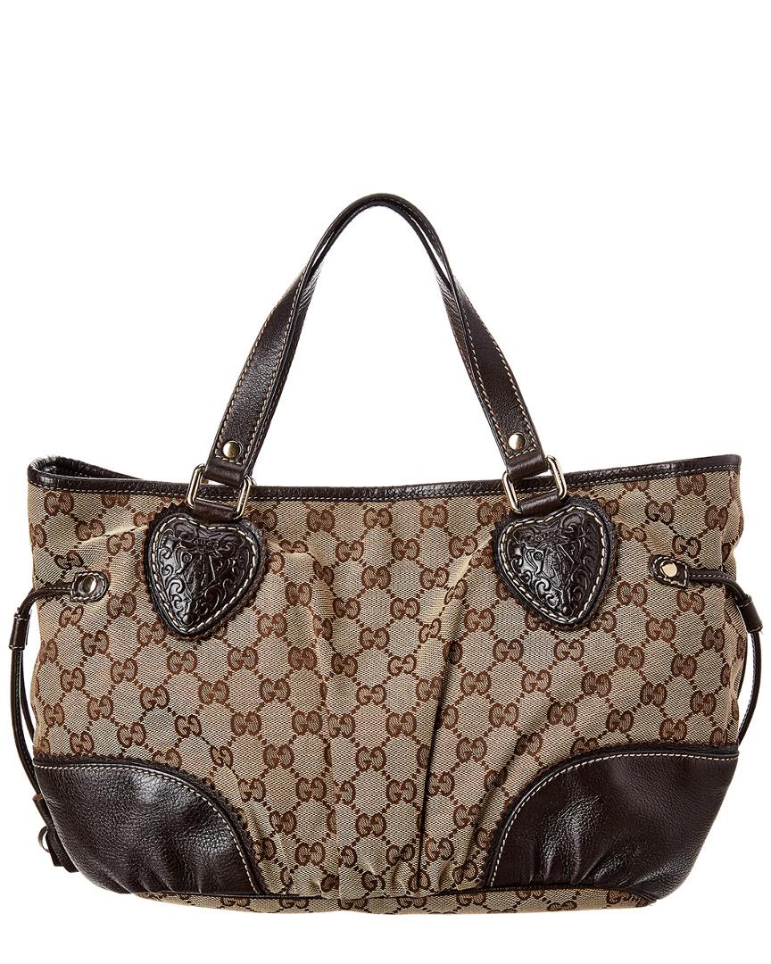 gucci canvas leather