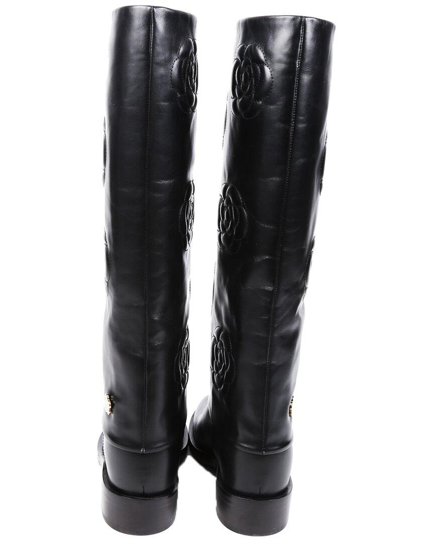 chanel equestrian boots