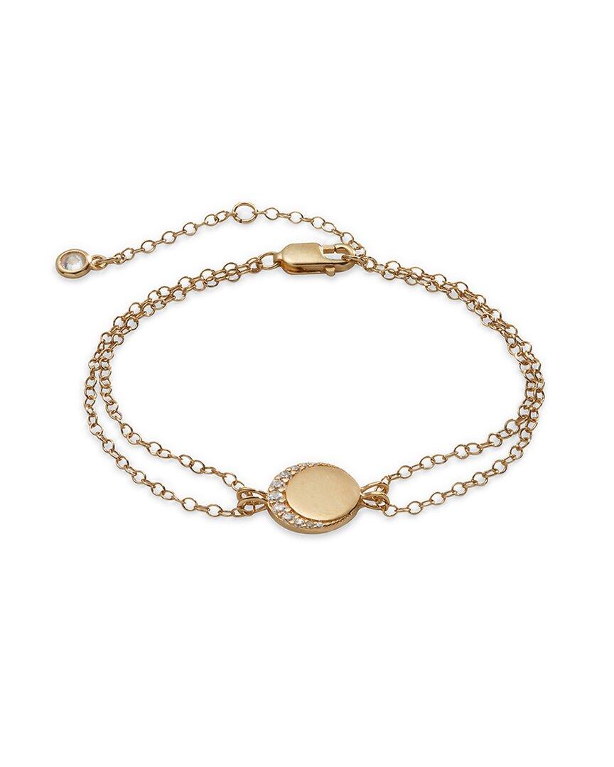 ALEX AND ANI Signature Heritage 14K Over Cz Chain Bracelet in Metallic Lyst