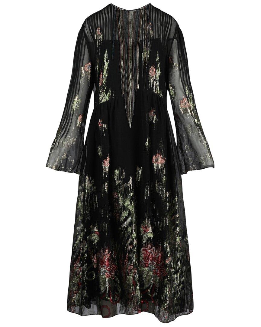 Gucci Metallic Crystal-Embellished Dress in Black | Lyst