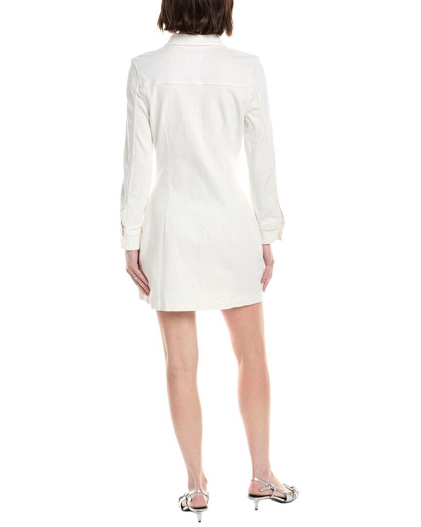 7 for all mankind white denim dress 7 For All Mankind - Ecru Denim Button Up Dress