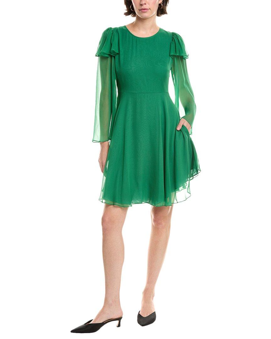 green emerald velvet dress Rebecca Taylor