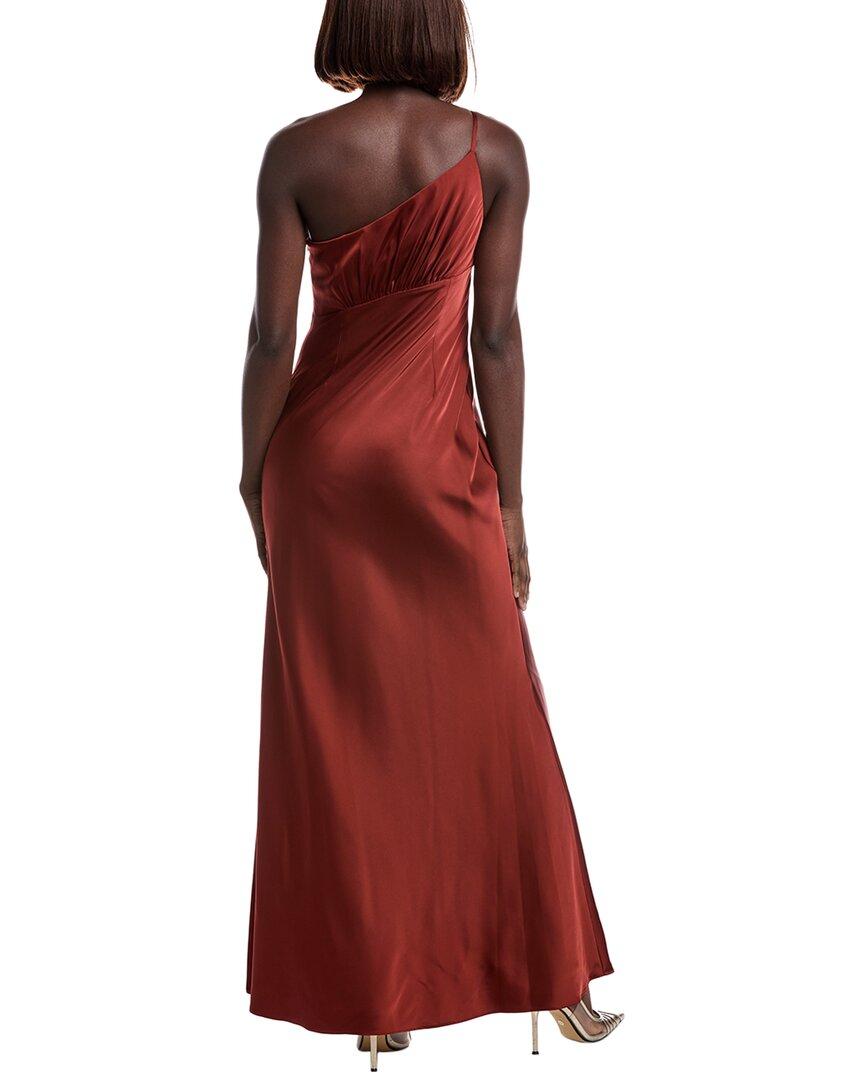 liv foster clara one-shoulder rosette satin a-line maxi dress Shop Online | Sale & New Season Navy Blue Lace A-line Fore COLOR:ROSE Gowns Soirées in sunny