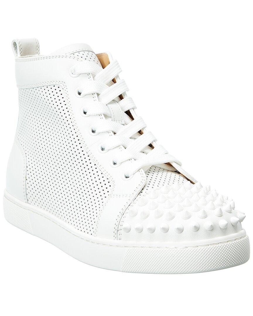 Christian Louboutin Lou Spikes Leather Sneaker in