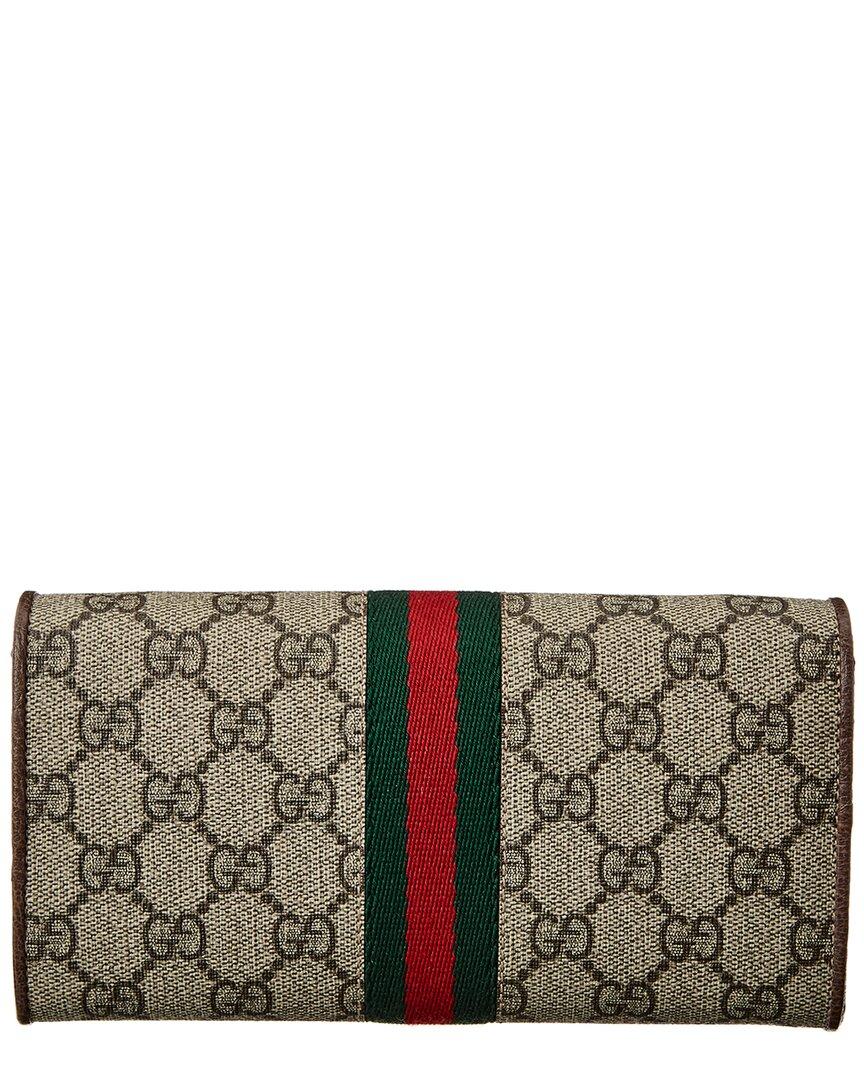 Gucci Ophidia GG Supreme Canvas Leather Wallet On Chain in Grey Lyst UK