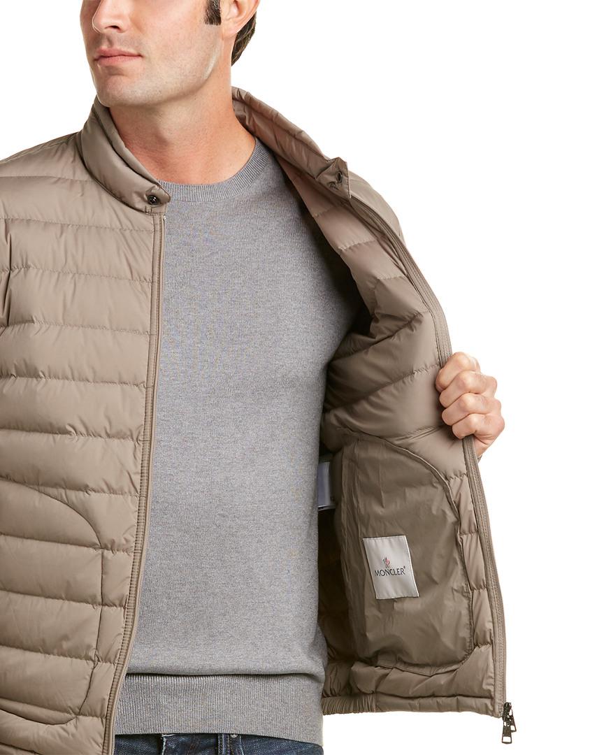 quilted down bomber jacket
