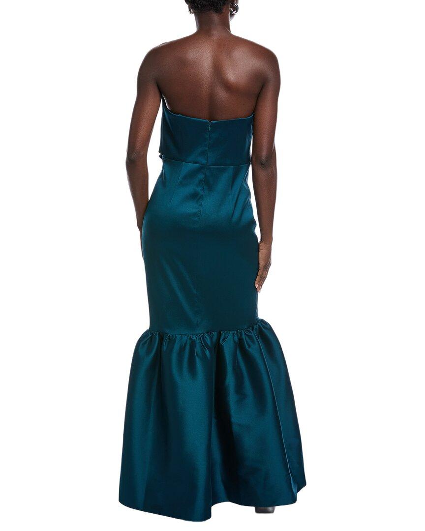 Aidan Mattox Solid Gown in Blue | Lyst Aidan Mattox Solid Gown in Blue | Lyst