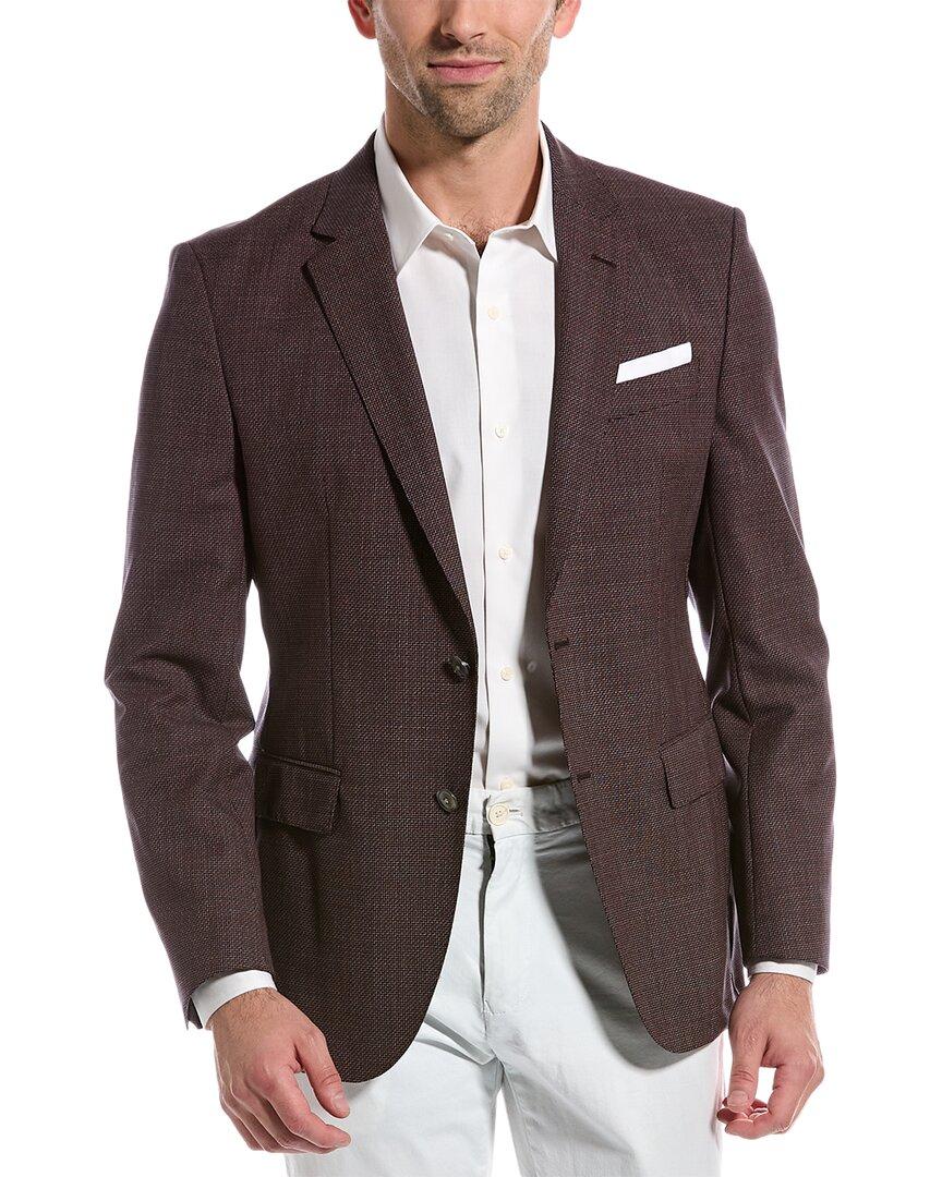 BOSS by HUGO BOSS Slim Fit Wool Jacket in Brown for Men | Lyst