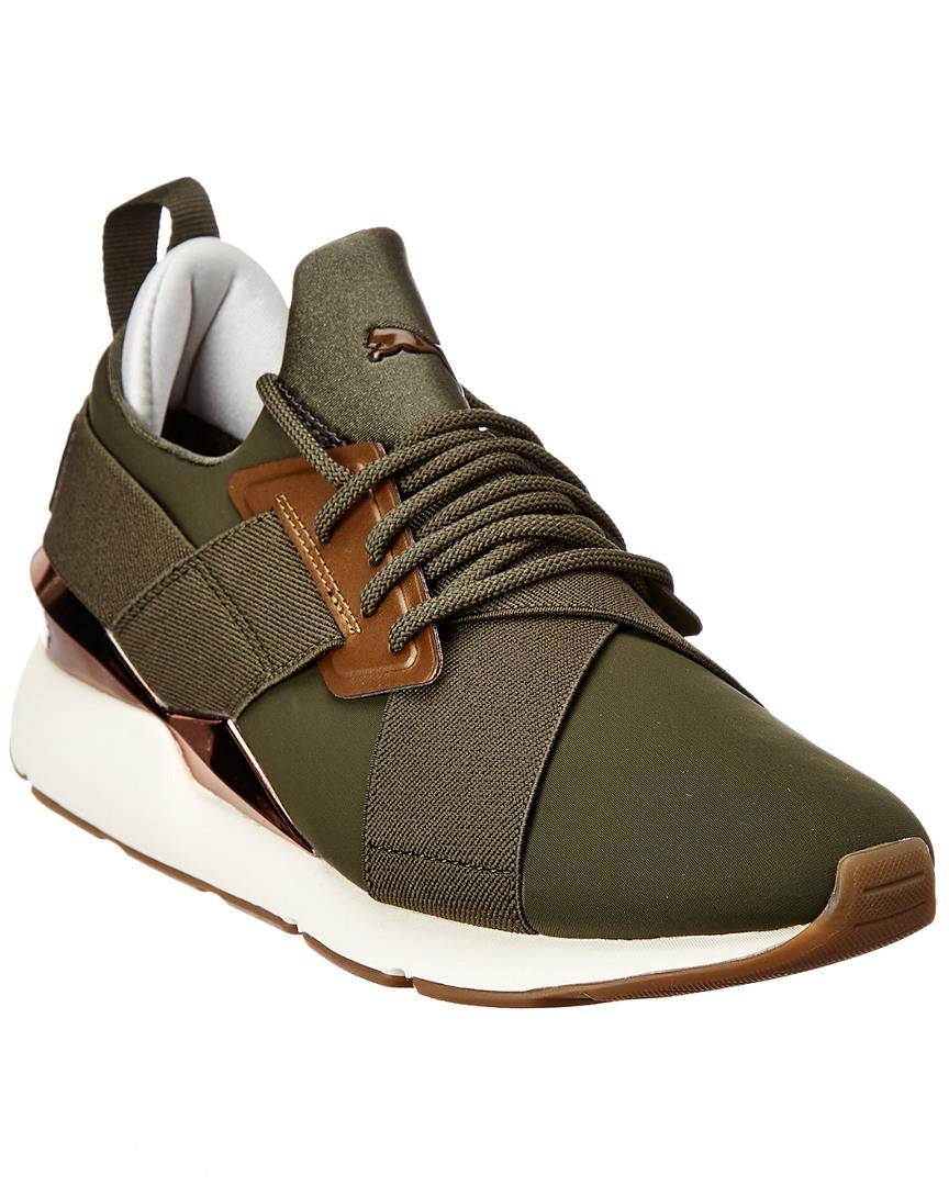 puma muse low top trainers