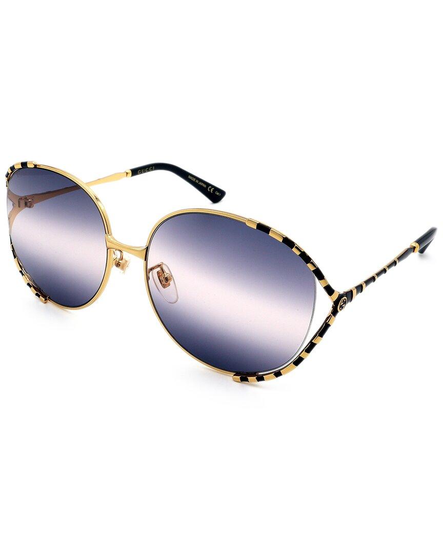 Gucci GG0595S 59mm Sunglasses in Gold 