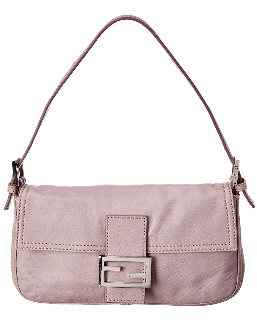 Fendi Purple Leather Baguette Bag - Lyst