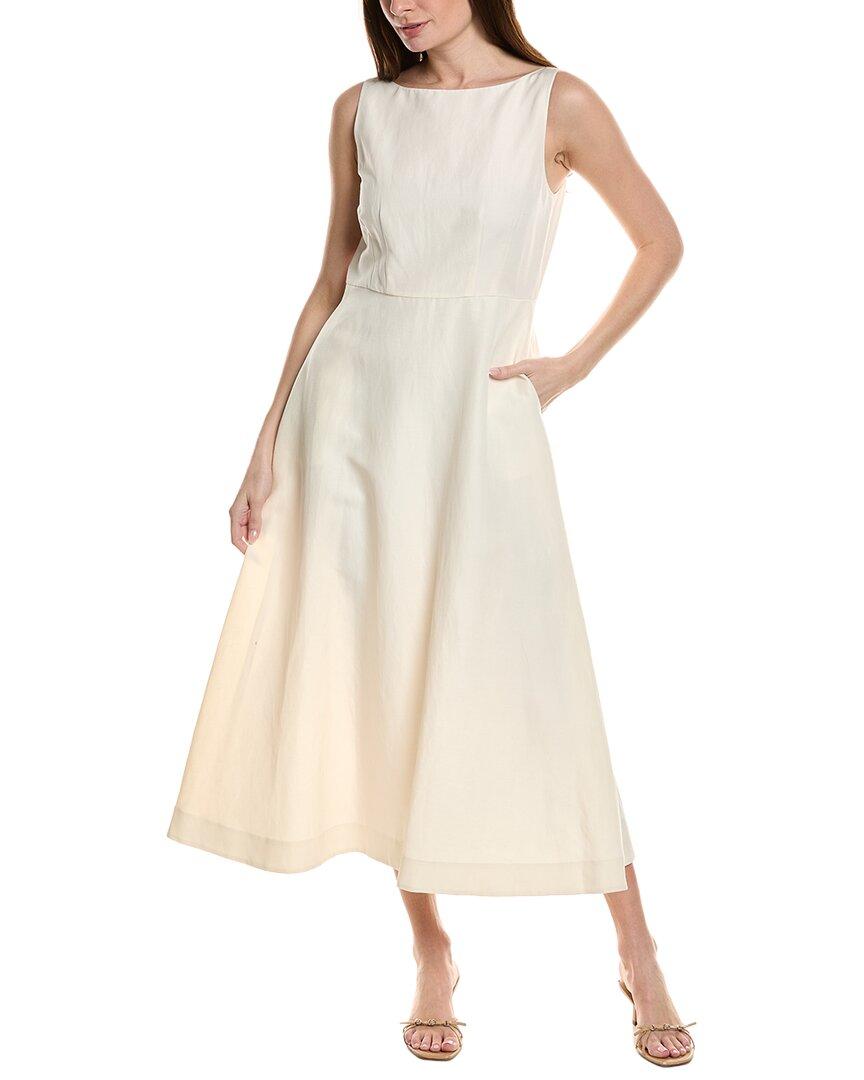 chinese dress ladies Lafayette 148 New York Plus Hartford Linen & Silk-Blend Maxi Dress, Red / Plus 18w (2x) main image 1