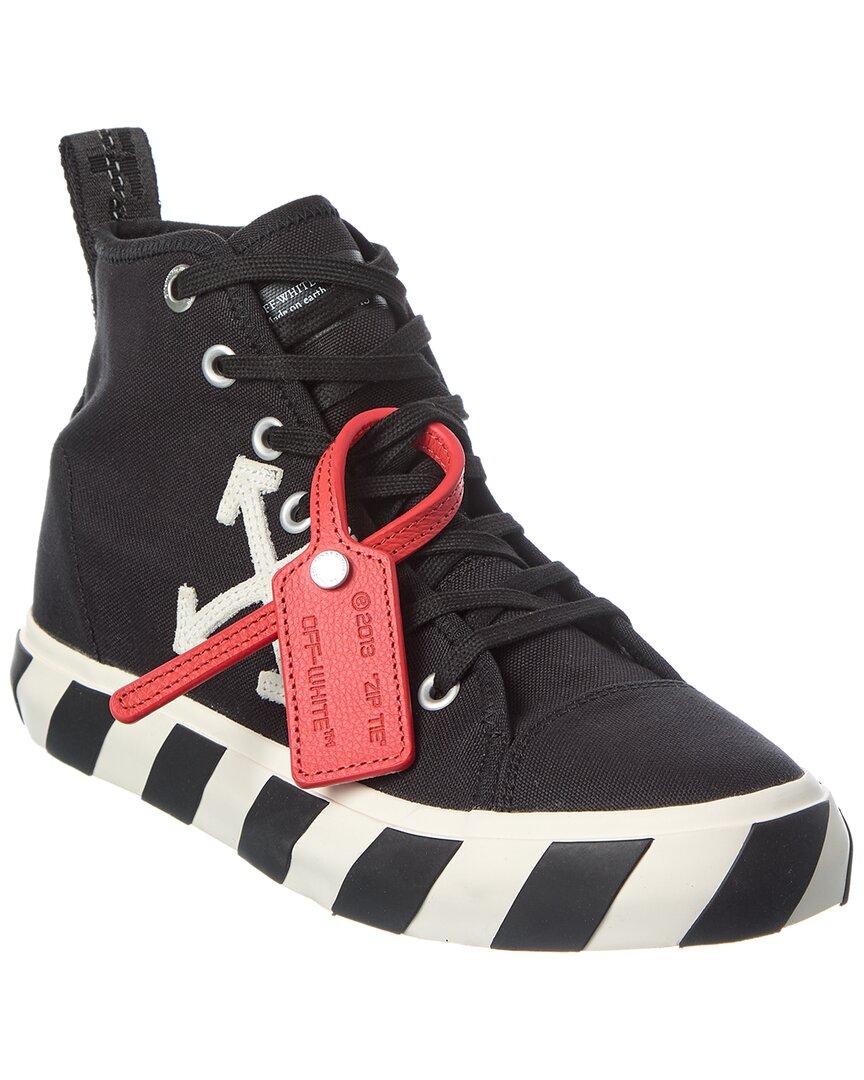 black off white high top sneakers