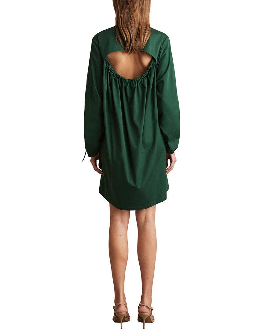 rifle green bridesmaid dresses Wedtrend Women Wedding Party Dress Dark Green A Line One Shoulder Long  Satin Bridesmaid Dress with Split Front – WEDTREND main image 1