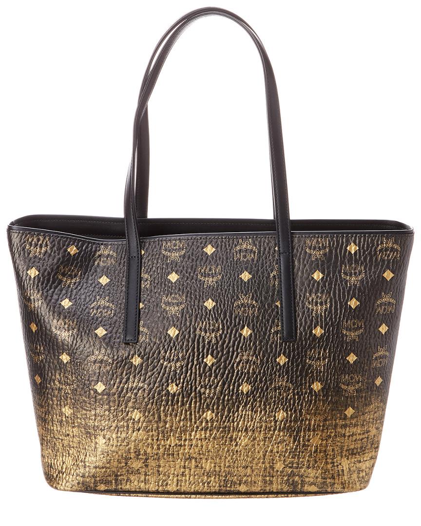 mcm metallic tote