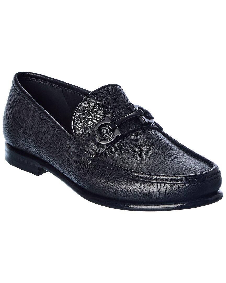 Ferragamo Crown Leather Loafer in Blue for Men Lyst UK