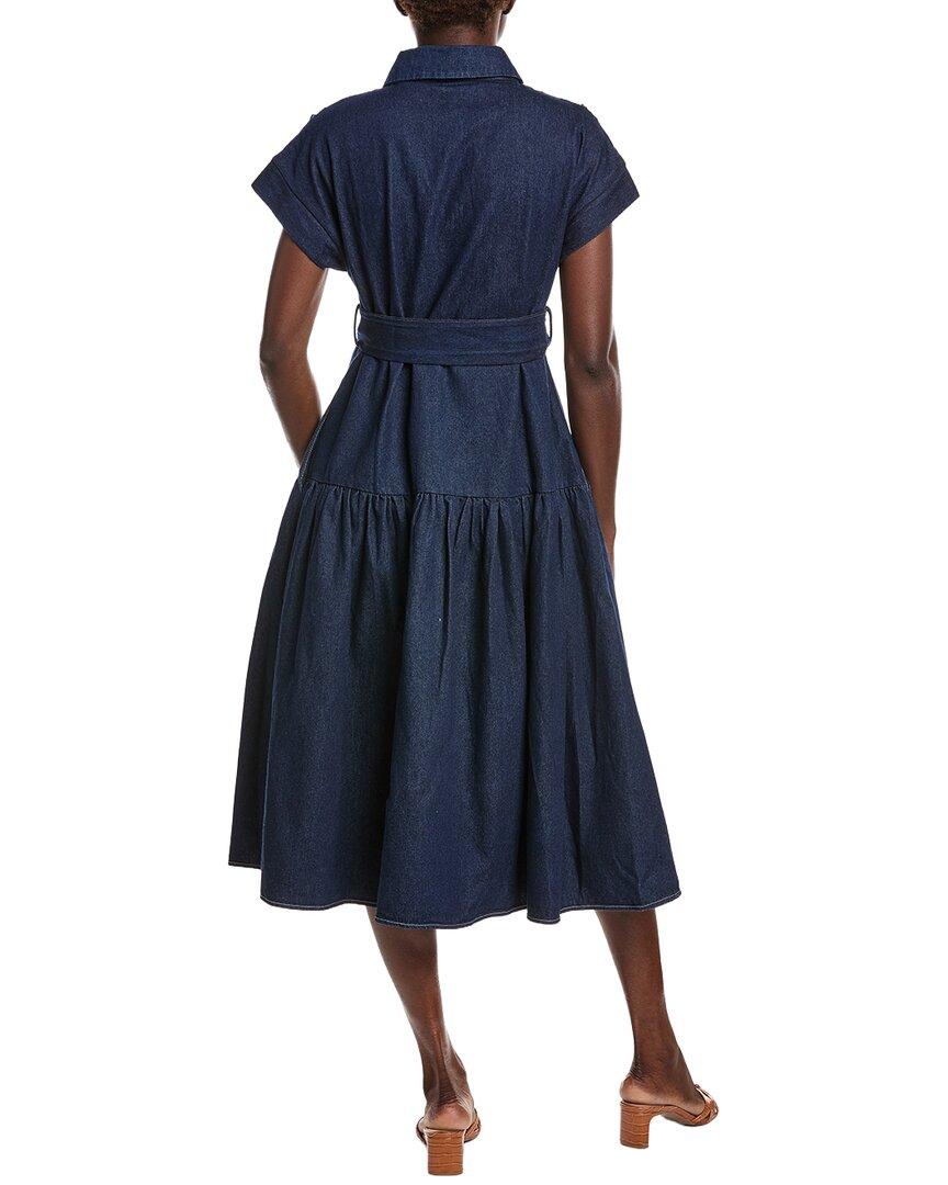 white christmas dresses Gracia Denim Hi- Lo Chambray Shirt Dress D20855A main image 0