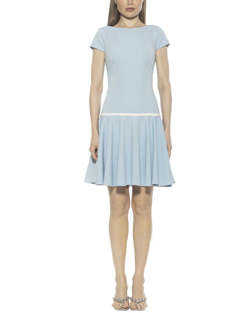 slim fit dress slacks Alexia Admor Women's Linus Collar Fit and Flare Dress, Blue, 14 main image 0