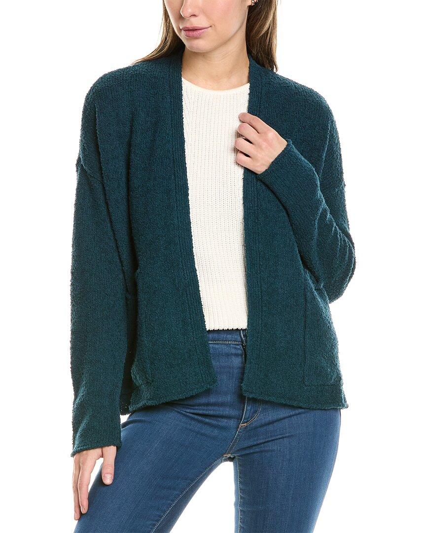 Eileen Fisher Boucle Cashmere blend Cardigan in Green Lyst