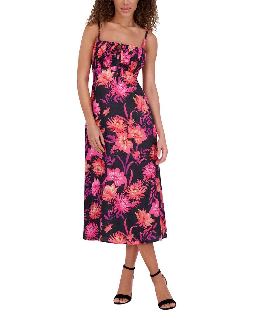 knee length dresses for ladies böhme Kensie Ruffle Maxi Dress in Olive