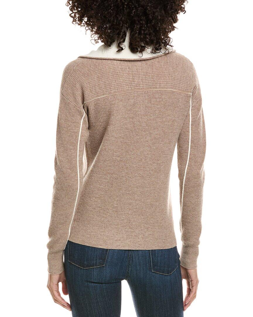 InCashmere Zipper Big Polo 1/4-Zip Wool & Cashmere-Blend Sweater