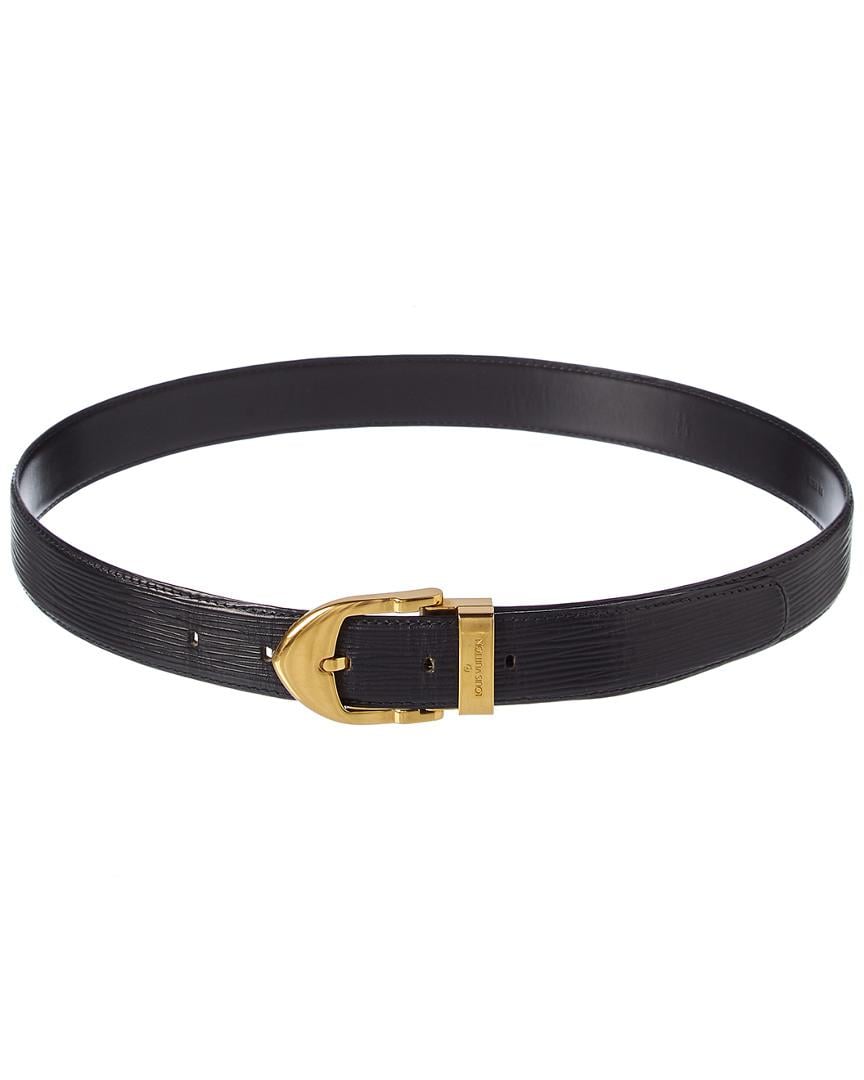 Leather belt Louis Vuitton Black size 85 cm in Leather - 33793626