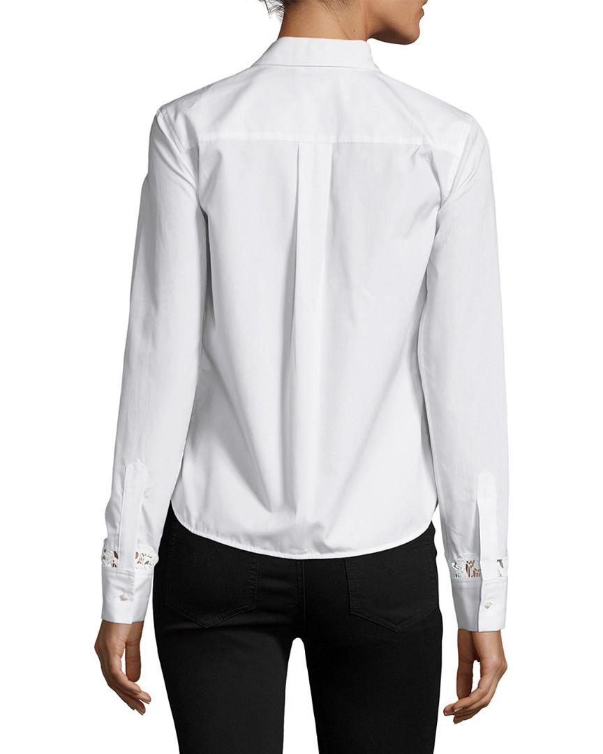 SemSem Lotus Silk Shirt in White - Lyst