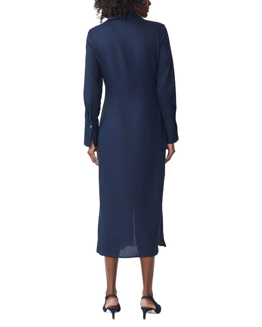 J.McLaughlin Orla Linen Dress in Blue | Lyst