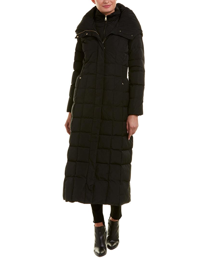 Cole Haan Synthetic Signature Quilted Down Coat in Black - Lyst