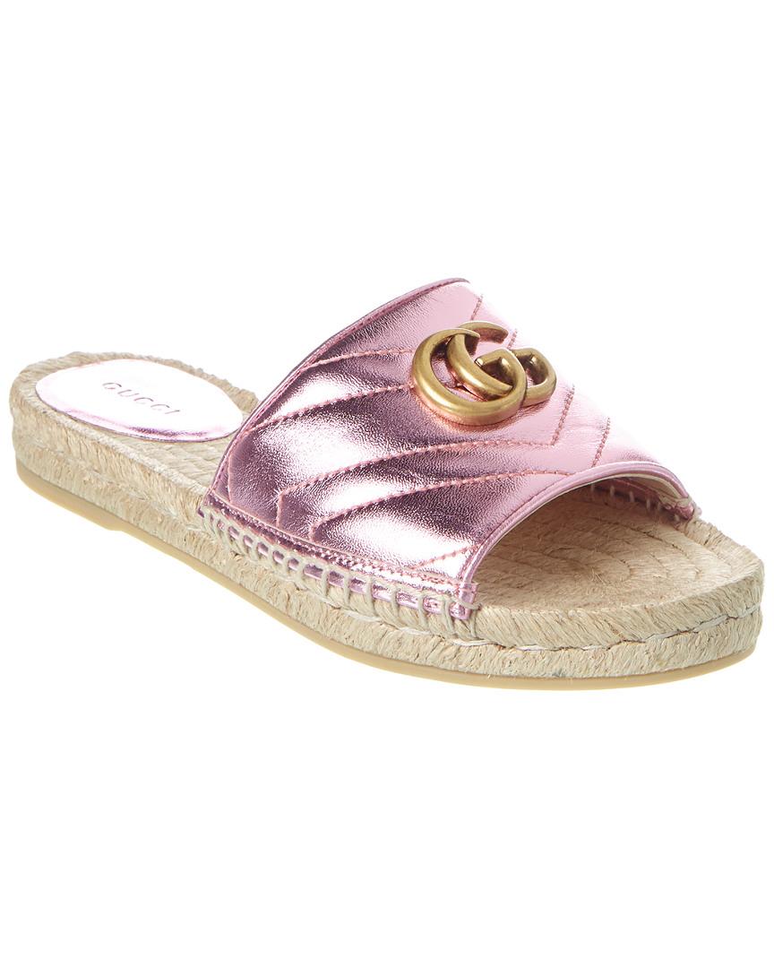 gucci pink espadrilles