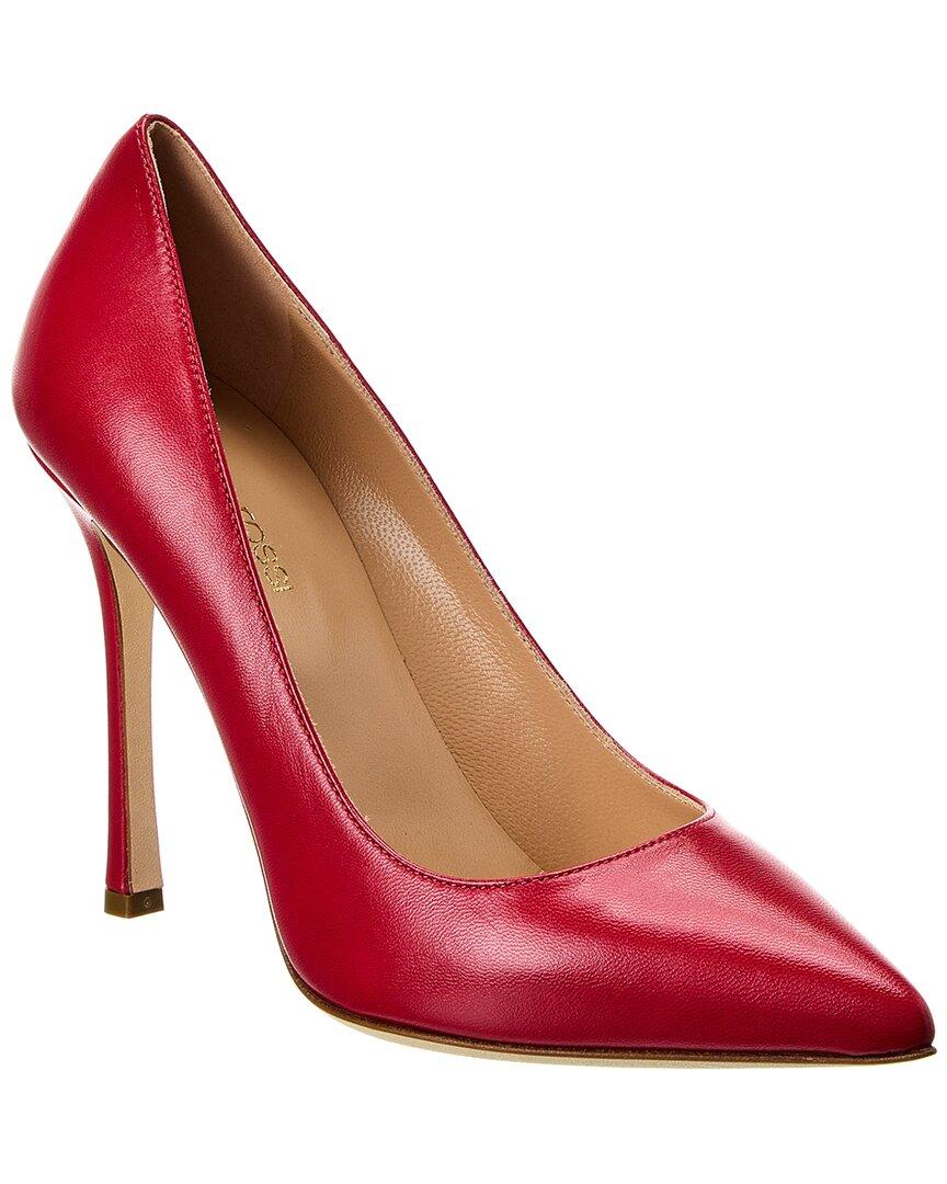 sergio rossi leather pumps