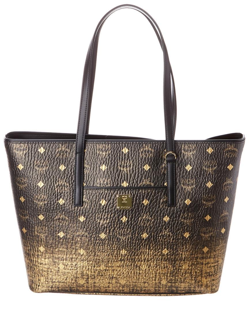 mcm gold tote