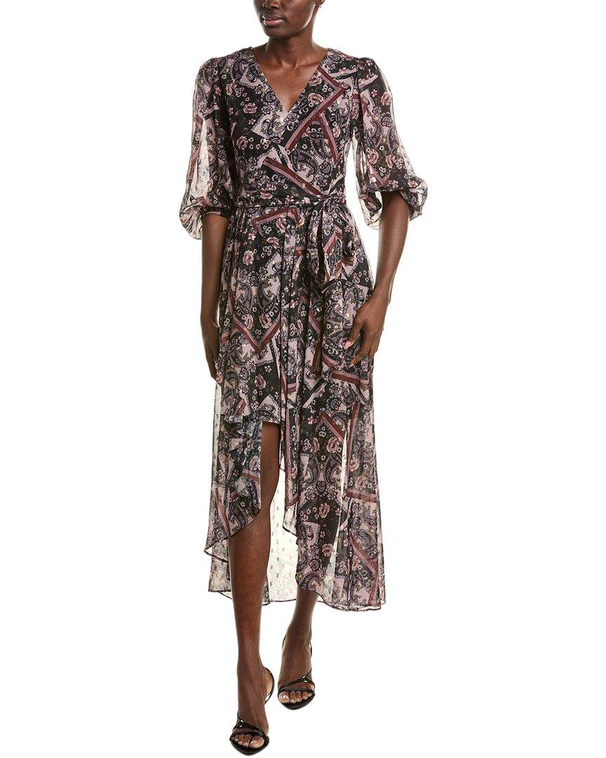 sachin and babi light blue dress Eliza J Floral Ruffle High/Low Maxi Dress - Blue