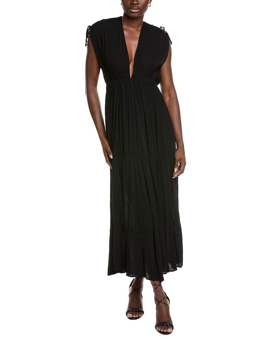 knee length dresses for ladies Elan- V Neck Long Sleeve Smocked Waist Dress main image 1