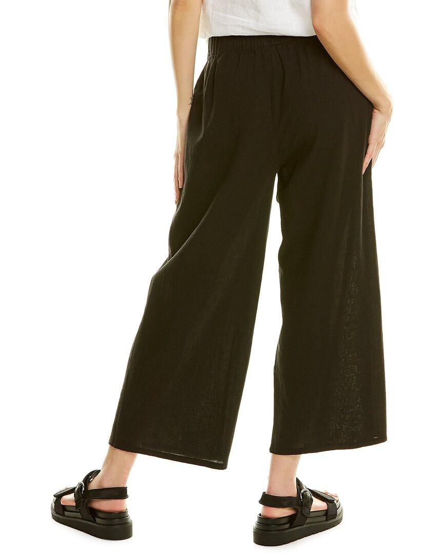 Eileen Fisher Wide Leg Pant in Black 