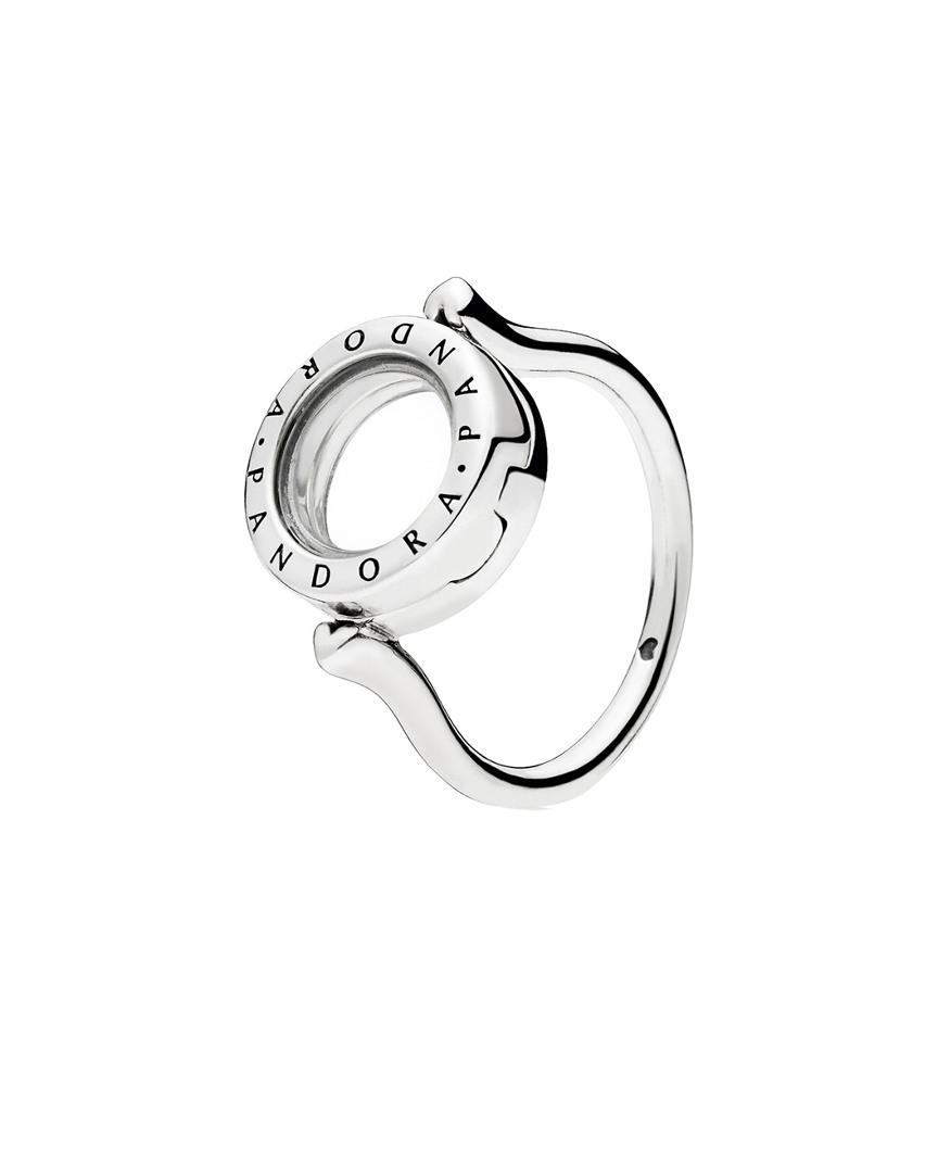 PANDORA Lockets Logo Ring in Silver 