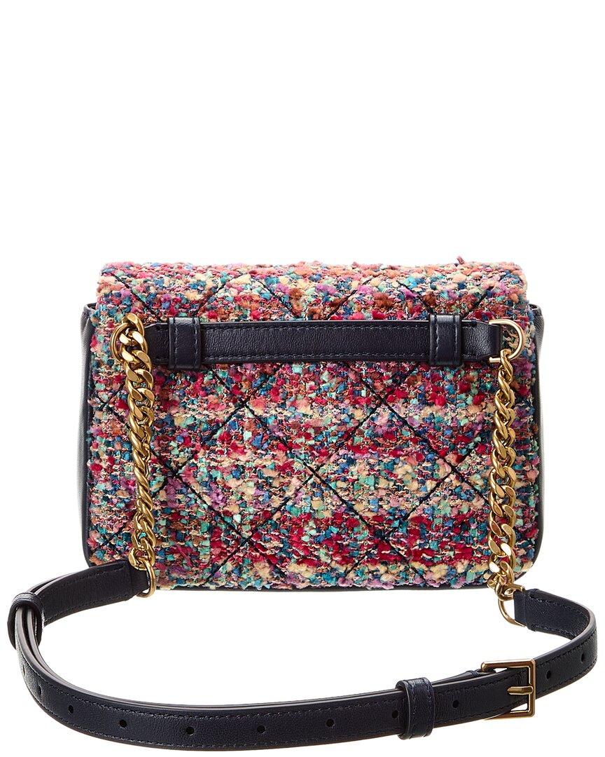 Tory Burch Willa Tweed & Leather Belt Bag in Blue | Lyst
