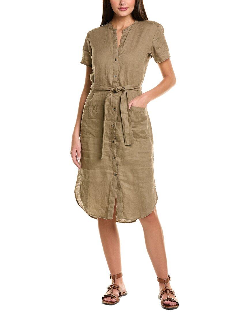 knee length dresses for ladies Linen Halter Dress - Black main image 0