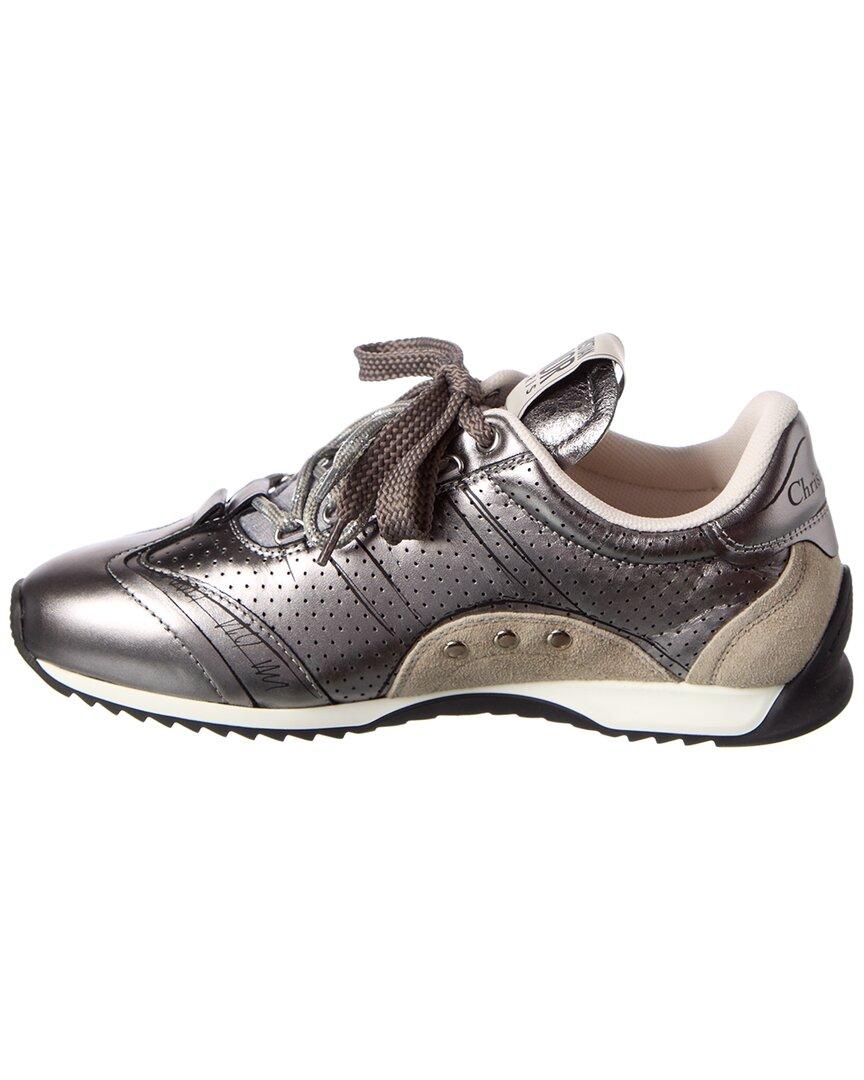 Dior D-Sketch スニーカー ロゴ レザー ナイロン グラフィティー D-Sketch Sneaker Black Nylon and Calfskin | DIOR