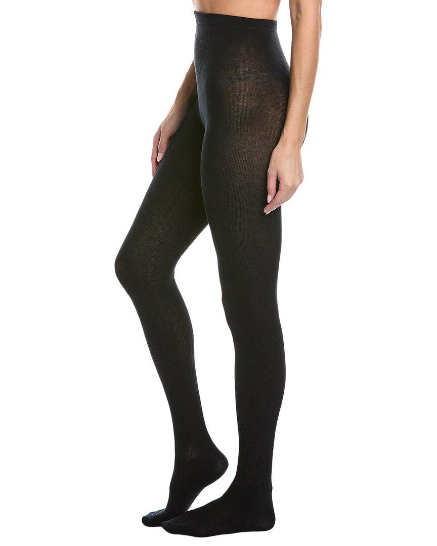 Hue Cable Sweater Tights in Black