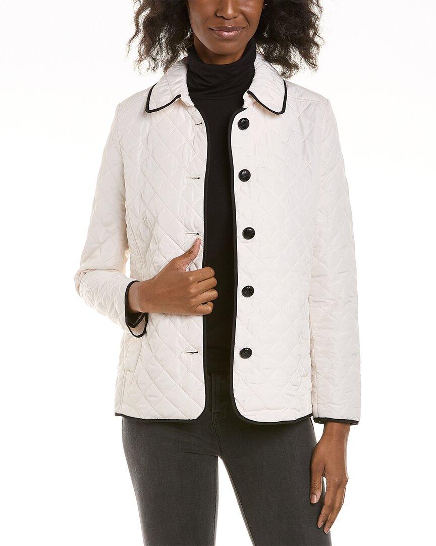 Jones New York Diamond Quilted Jacket in Natural Lyst