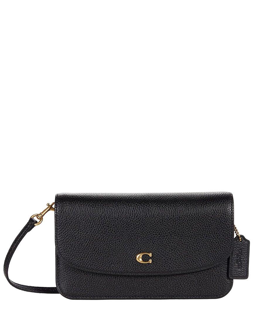 COACH Hayden Polished Pebble Leather Crossbody in Black | Lyst