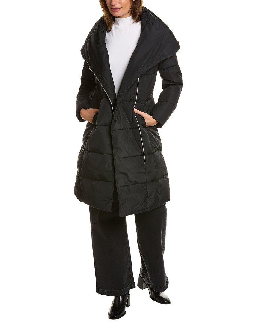 Cole Haan Signature Quilted Down Coat in Black Lyst