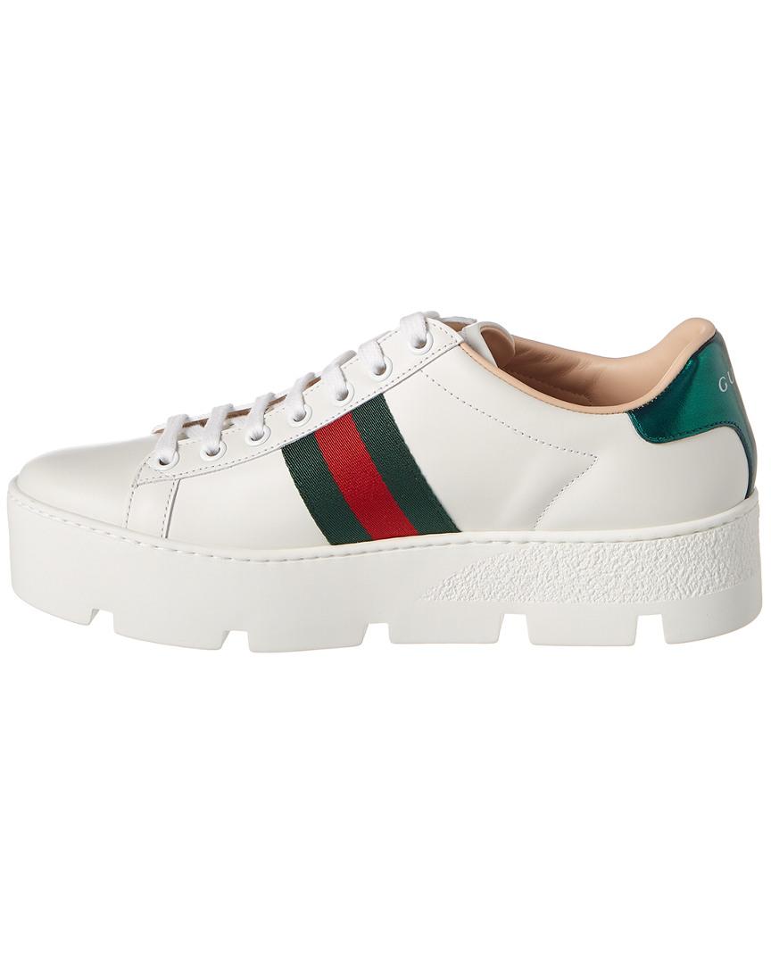 women's ace embroidered platform sneaker