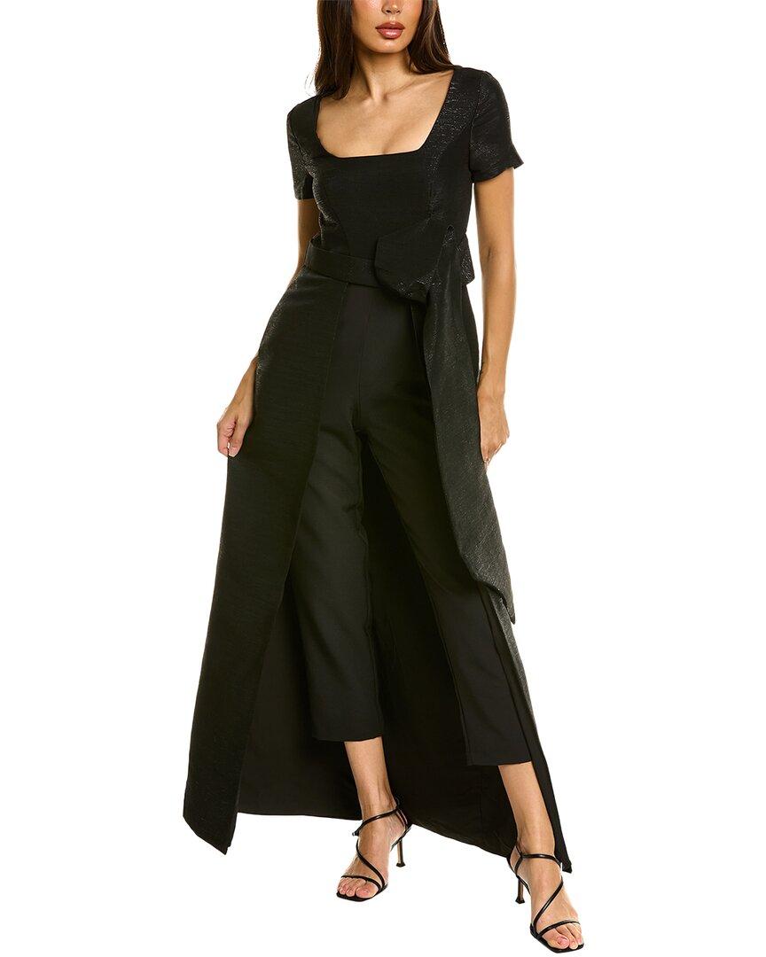 Kay unger cheap jumpsuit gown black